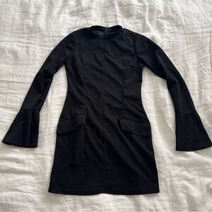 Elegant Black Long Sleeve Dress